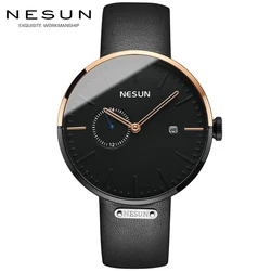 Switzerland Luxury Brand NESUN Japan Import Automatic Mechanical Men's Watches 50M Waterproof Sapphire Nice Band Clocks N9608