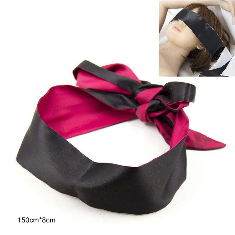 Flirt Silk Eye Mask Women's Sexy Rose&Black Eye Bondage Mask Night Masquerade Night Bar Decor Party Handcuff for Adult game