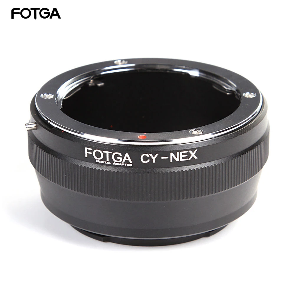 FOTGA Bague d\'adaptation pour objectif fissurax Yashica CY vers monture Sony E NEX-3 appareils photo 5C 5N 5R