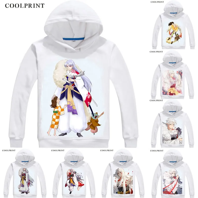 

Sesshoumaru Sesshomaru dog demon Hoodies Inuyasha A Feudal Fairy Tale Men Sweatshirt Streetwear Anime Hoodie Printed Long Hooded