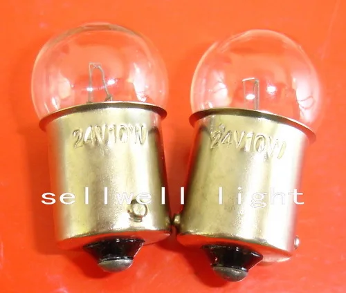 

Indicator lamp 24v10w5w card b15 dual contact round toe the car rear light bulb sellwell ing 2025-02