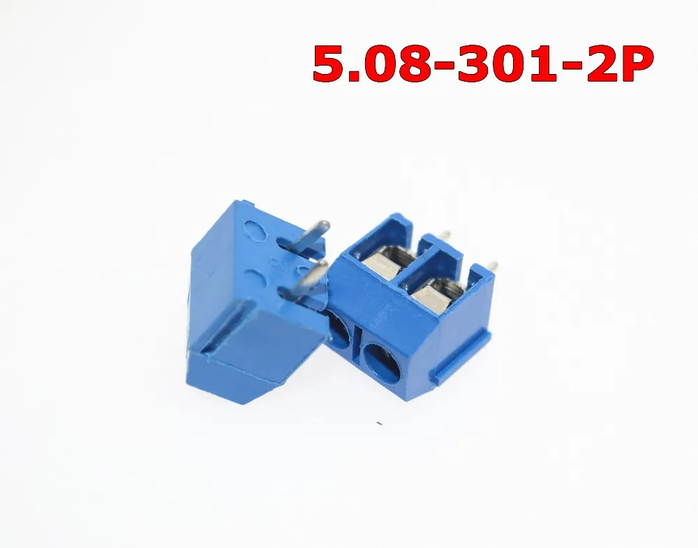 Free Shipping 5.08-301-2P 301-2P 10PCS 2 Pin Screw Terminal Block Connector 5mm Pitch