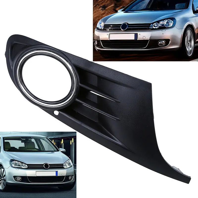 

JanDeNing For Front Grills Bumper Fog Lights Cover Lamp Frame Trim For Volkwagon Golf 6 MK6 Golf6 2008-2013