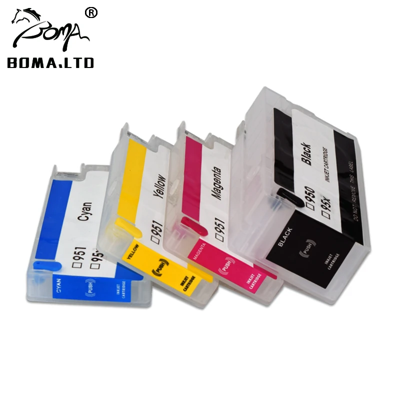 HP950 951 950XL 951XL Refillable Ink Cartridge For HP Officejet CM751 8100 8600 8610 8620 8630 Printer With ARC Chips