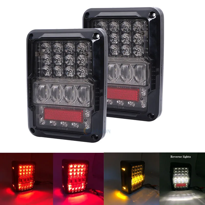 

Top Selling Waterproof Led Tail Light Offroad Truck 4x4 Taillights 12V 24V Reverse Lamps For Jeep Wrangler Unlimited JK 4 Door