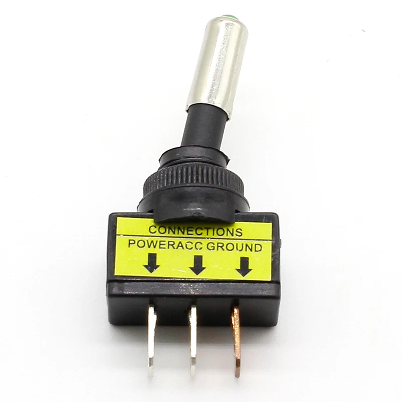 10 pcs 12V 20A Car Auto Red Blue Yellow Green Color LED Light Toggle Rocker Switch 3 Pin SPST ON/OFF Sales for Vehicles Switches