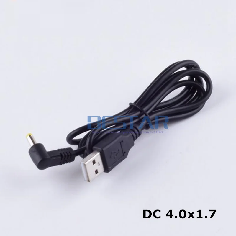 USB to DC 4.0 mm/1.7 mm 5 Volt DC Barrel Jack Power Cable type M 1m 3 Feet