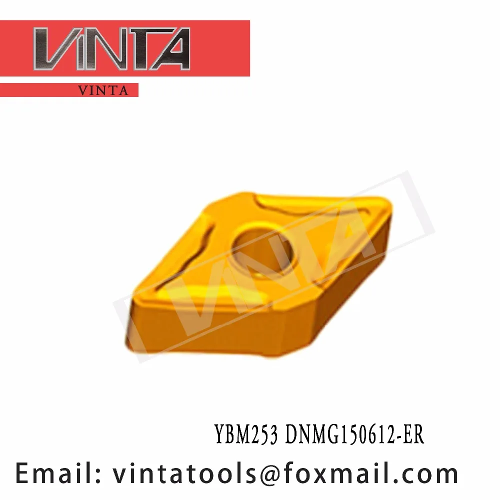 high quality 10pcs/lots YBM253 DNMG150612-ER cnc carbide turning inserts cutting blade tools