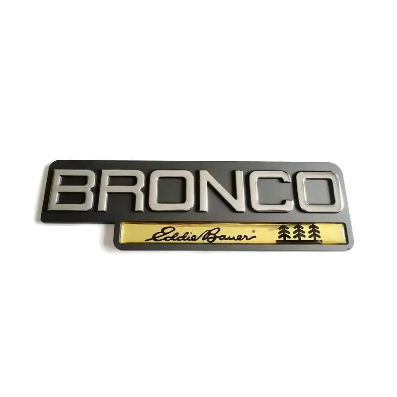 ABS Plastic BRONCO Eddie Bauer Car Sticker Emblem Badge Embleme Emblema