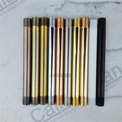 5 Pieces Metal 10cm Straight Both sides Screw Tube M10 for DIY Lighting Extend Arm Lamp Accessories threaded straight tooth tube
