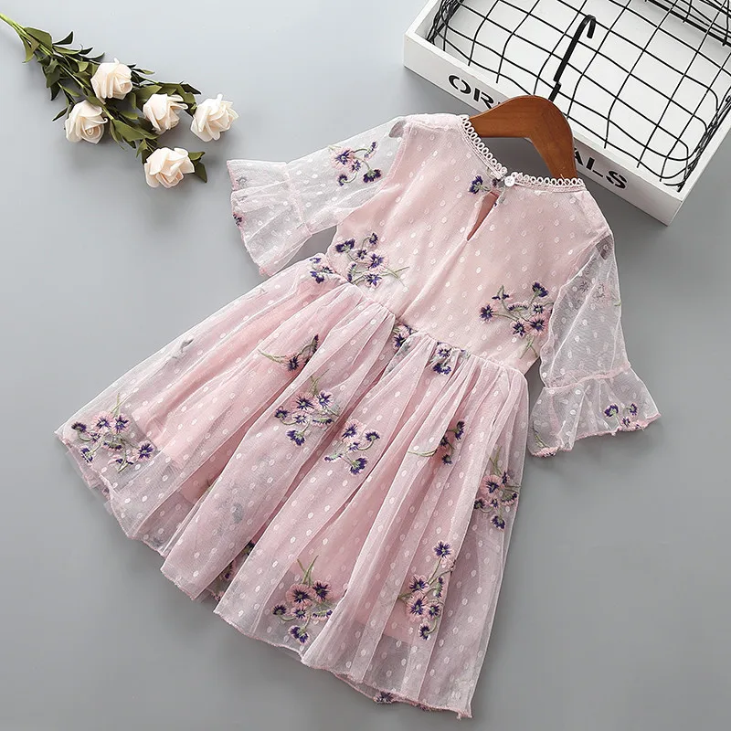 Girls Dress Elegant Summer Holiday Xmas Cute Children Boutique Clothes For Girl 2019 Princess Party Dresses 4 5 6 years Clothing