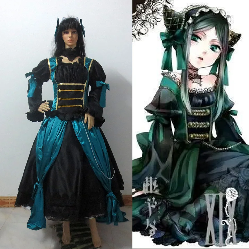 

Black Butler Sieglinde Sullivan Green Witcn Lolita Dress Cosplay Costume Customize Free Shipping