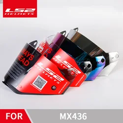 Original LS2 MX436 motocross helmet visor Suitable for model LS2 MX436 Helmet lens glass dark smoke clear replace face shield