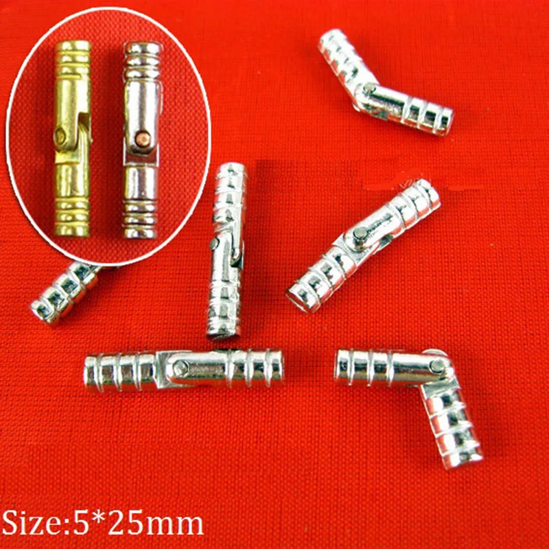 

100PCS/LOT 5*25mm Zinc Barrel Hinge For Jewelry Chest Gift Wine Music Box Dollhouse Cabinet