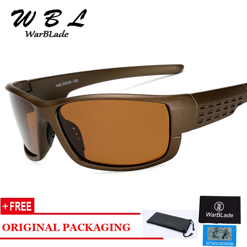WarBLade 2019 New Polarized Sunglasses For Men Vintage Mirror Coating Driver Anti-glare Sun Glasses 100% UV400 Goggles Eyewears