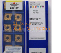 Free shipping 10Pcs  CNMG120404-DM YBC251 CNC blade alloy carbide cutting tool carbide inserts Processing of steel