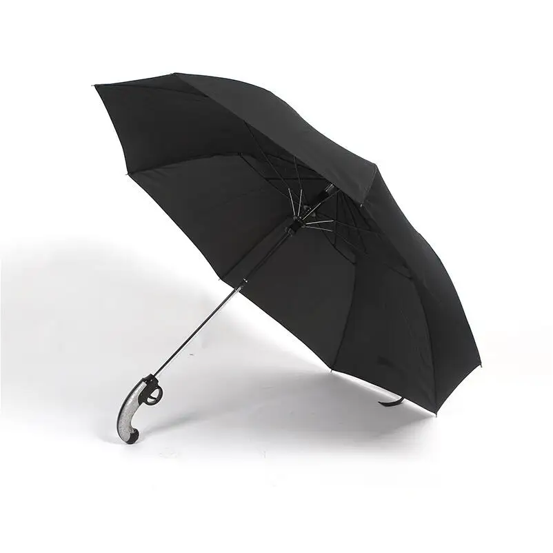 Creative Wind Resistant Folding Automatic Umbrella Male Auto Luxury Big Windproof Pistol/Gun Style Umbrellas Rain For Mem Black