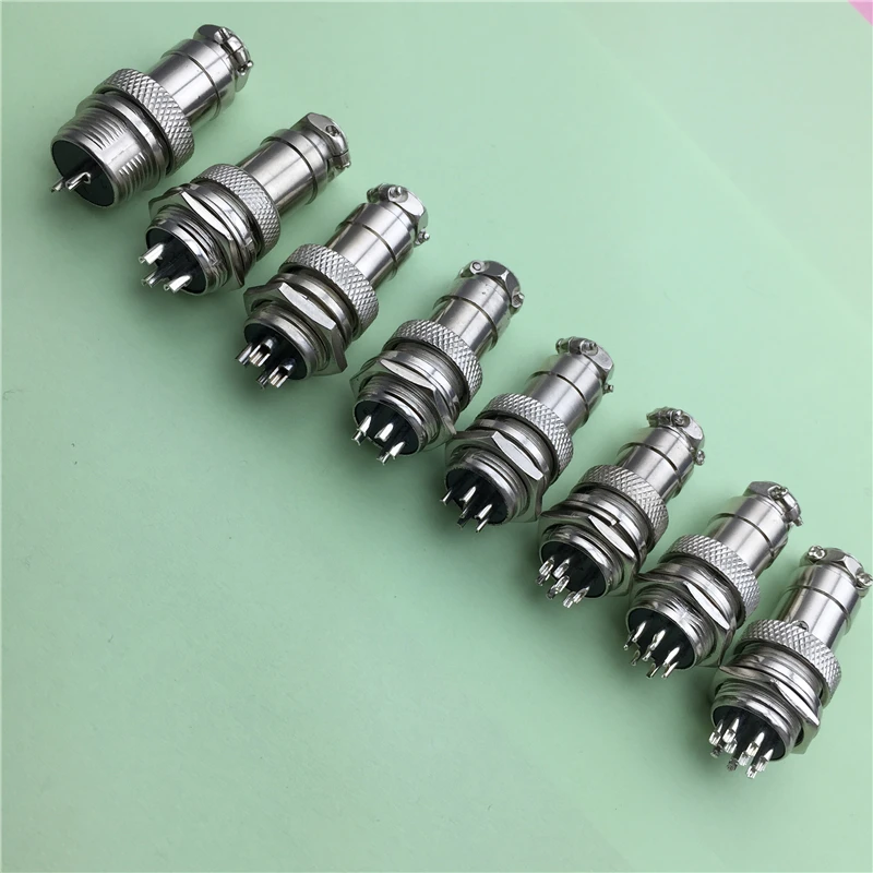 1set/lot GX16 8 Pin Male & Female L76 Diameter 16mm Wire Panel Connector Circular Aviation Socket Plug Sell At A Loss USA