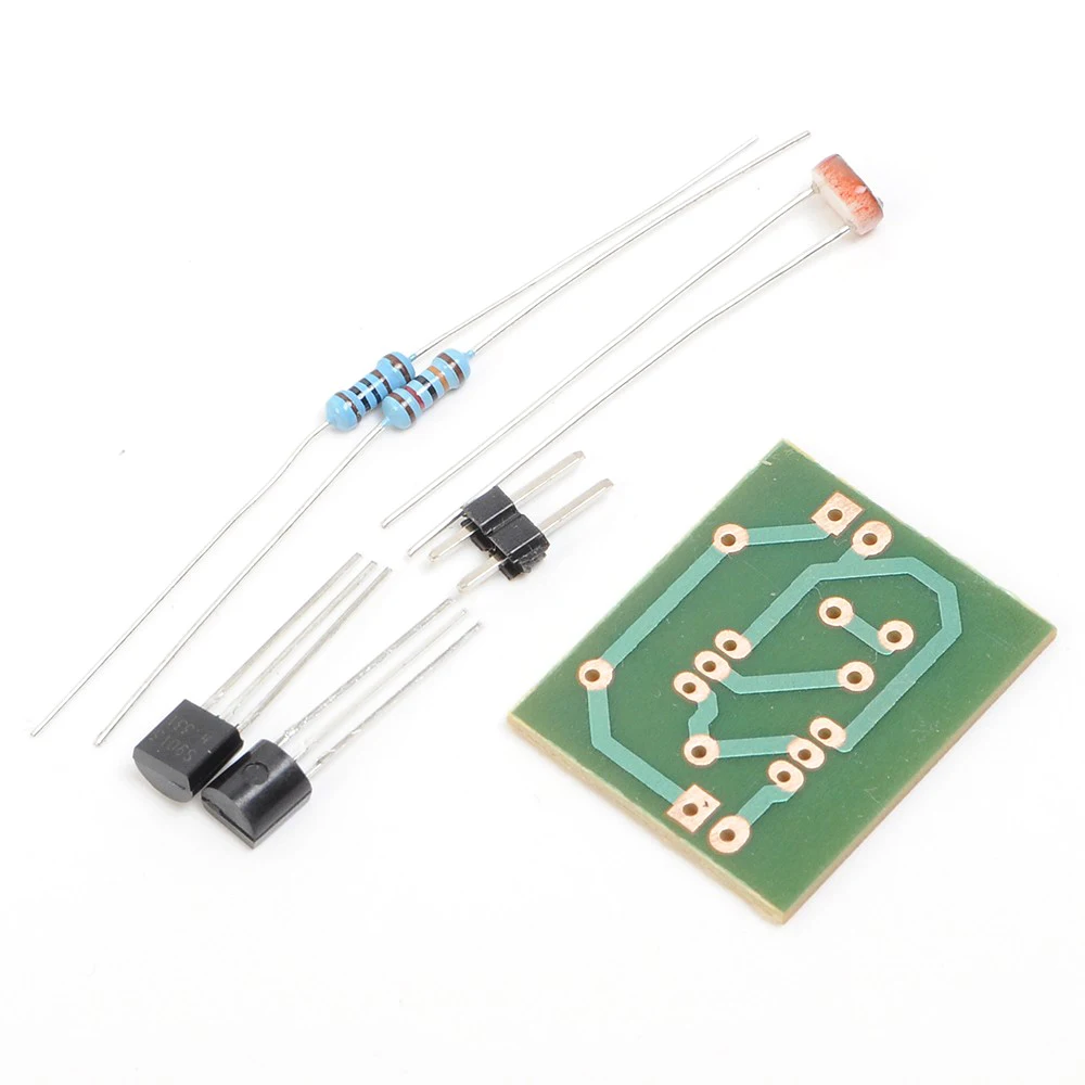 5pcs Electronic DIY Kit Light Control Sensor Switch Photosensitive Induction Switch Trainning Integrated Circuit Suite