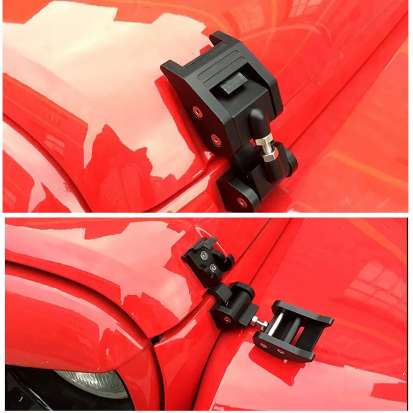 

Металлические комплекты замков защелки капота двигателя для Jeep Wrangler JK Unlimited Rubicon 2008 2009 2010 2012 2013 2014 2015 2016 2017