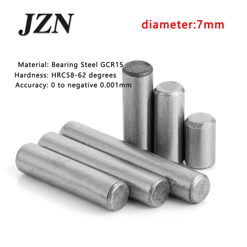 50pcs/lot M7*10 16 25 30 32 35 40 Bearing Steel Cylindrical Pins - Dowel Pins-Needle-Positioning pin