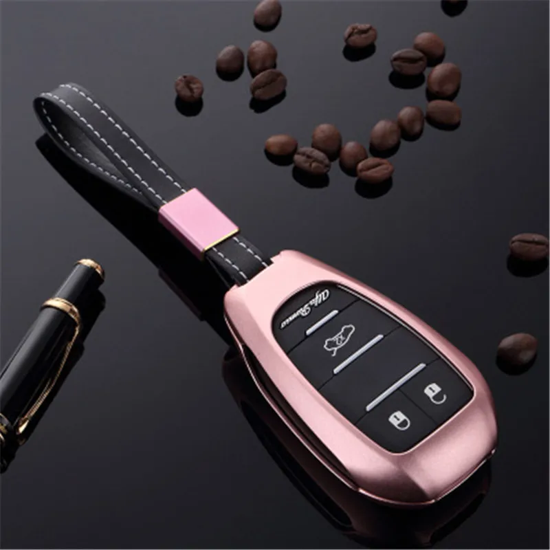 High Quality Car Aluminium Alloy Key Holder Cover Case bag For Alfa Romeo Giulia Stelvio Key Protection Hols Car Styling gift