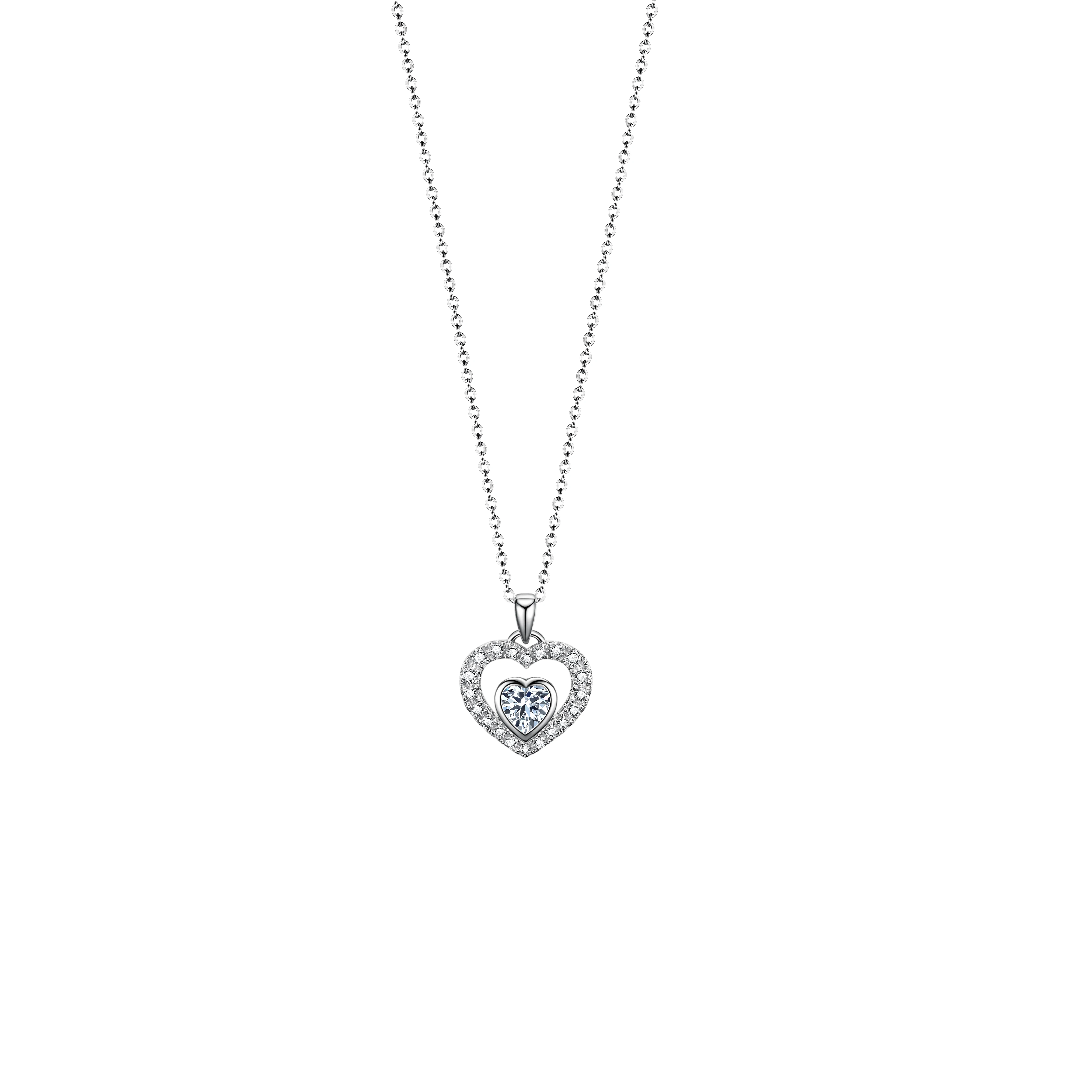 Collar de doble corazón para hombre y mujer, colgante para amantes, regalos para el Día de San Valentín, novedad