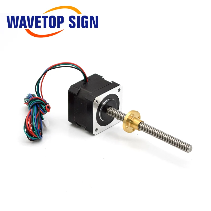 WaveTopSign Nema17 محرك متدرج مع T8 برغي الرصاص 8 مللي متر 100 مللي متر 42 محرك 42BYGH محرك طابعة ثلاثية الأبعاد مع برغي للطابعة ثلاثية الأبعاد.