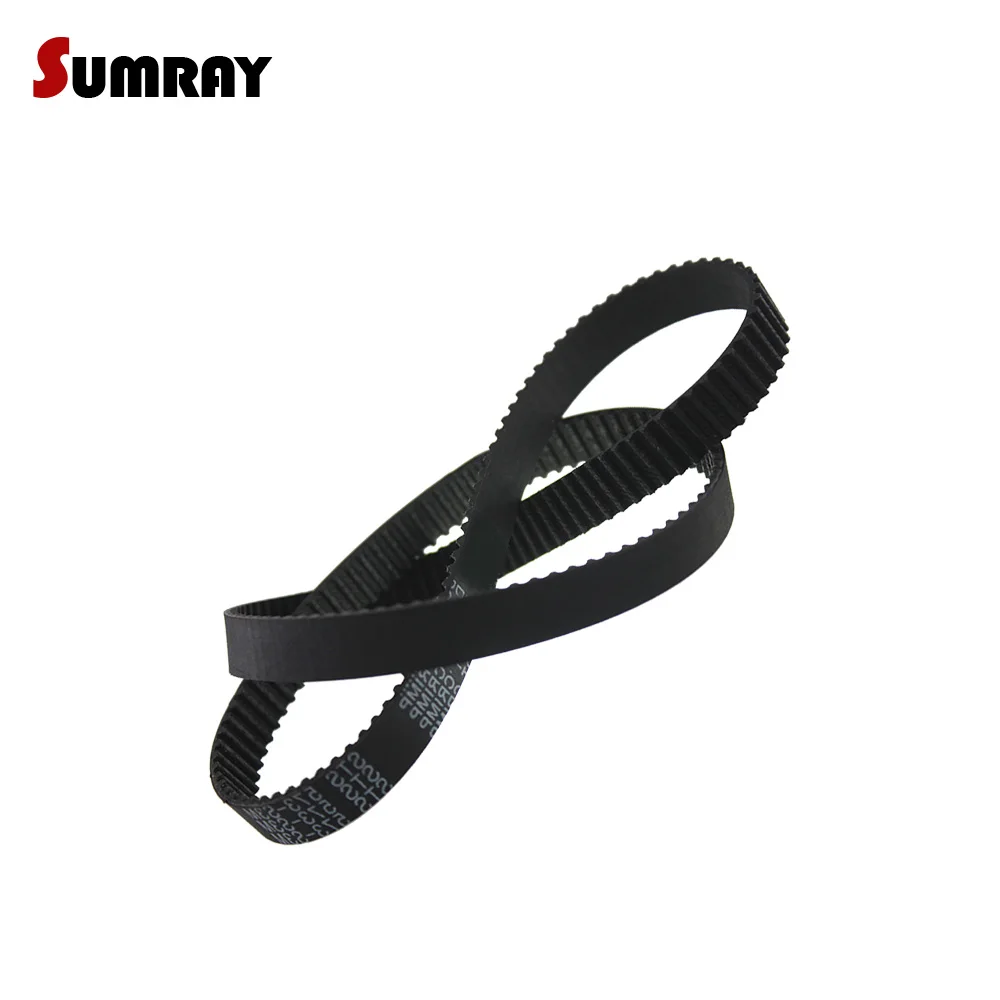 S3M Timing Belt 3M-564/570/573/591/600/633/660/693/699/741mm Pitch Length Round Rubber Belt 10/15mm Belt Width Conveyor Belt