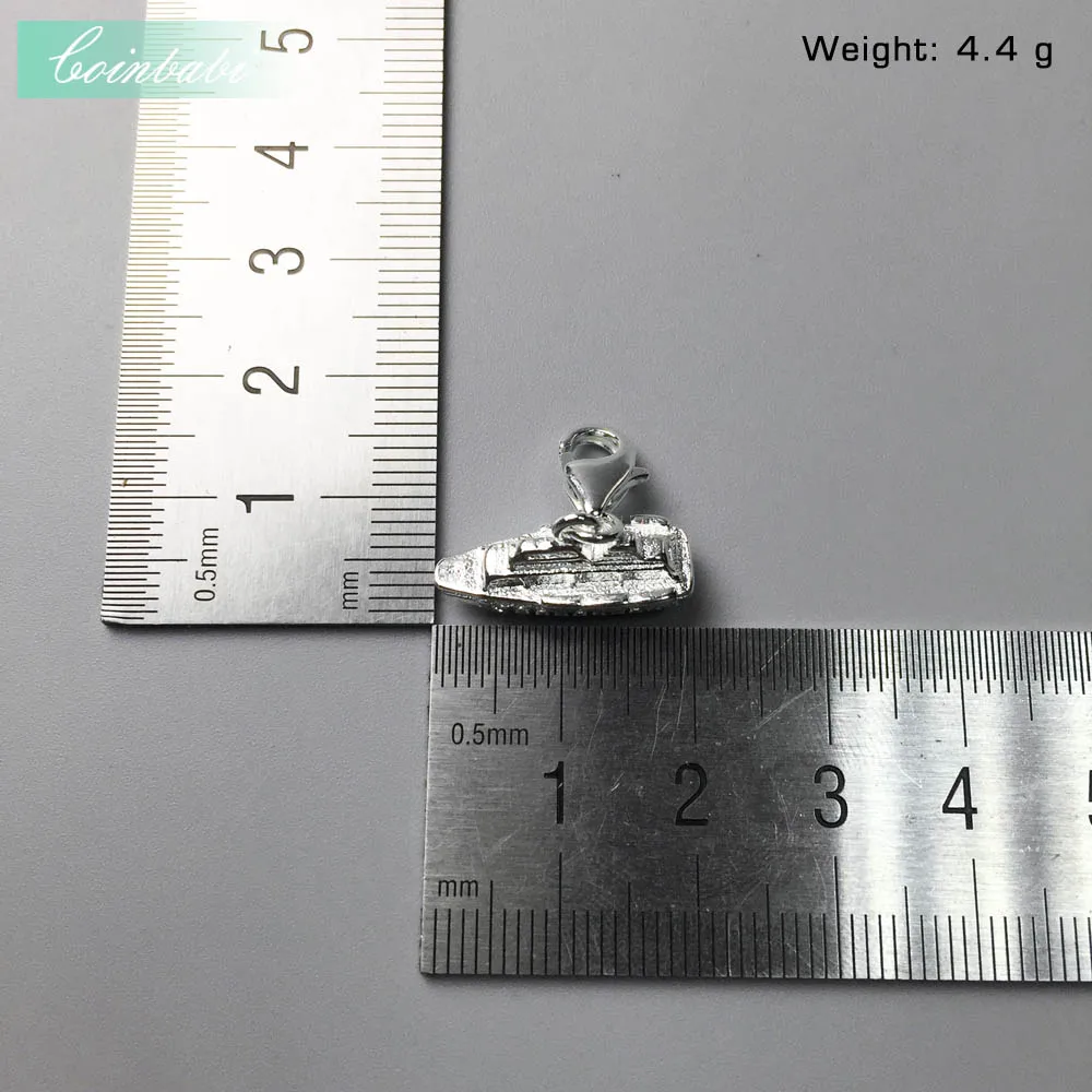 Charm Pendant Cruise Ship,2018 Fashion Jewelry Trendy Real Authentic 925 Sterling Silver Gift For Women Men Fit Bracelet image 2