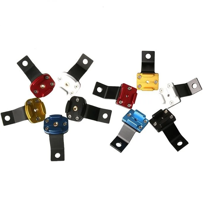 دراجة نارية مرآة الرؤية الخلفية سبائك الألومنيوم الدعامات كتيفة ثابتة حامل ل Gopro بطل 1312 Xiaomi Yi 4K SJCAM SJ6/8/10 DJI Action4