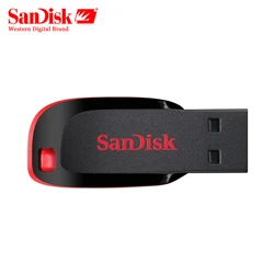 SanDisk CZ50 USB 플래시 드라이브, 펜 드라이브, USB 2.0 플래시 드라이브, 메모리 스틱, USB 디스크 플래시, 16GB, 32GB, 64GB, 128GB, 정품