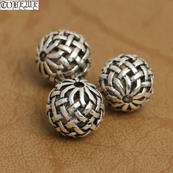 1pc Handmade 925 silver Lucky Knot beads tibetan endless knot beads mala's beads jewelry accessories