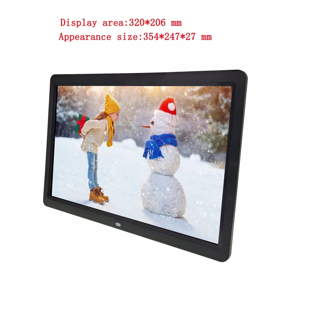 إطار صور رقمي كلاسيكي كبير الحجم مقاس 15 بوصة يدعم محرك USB SD ومشغل فيديو آلة إعلانية إطار صورة رقمي 15 بوصة