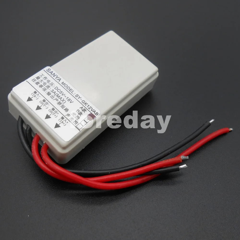 Version B DC 5V-18V 5CMX2.8CM SIZE White Solar Light Control Switch Module Controller Day work Night off  NEW *FD019