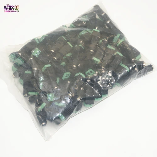 Imagen 2 del producto 50 unids/pack 5,5mm x 2,1mm DC enchufe conector hembra para lámpara LED de alimentación tira de luz