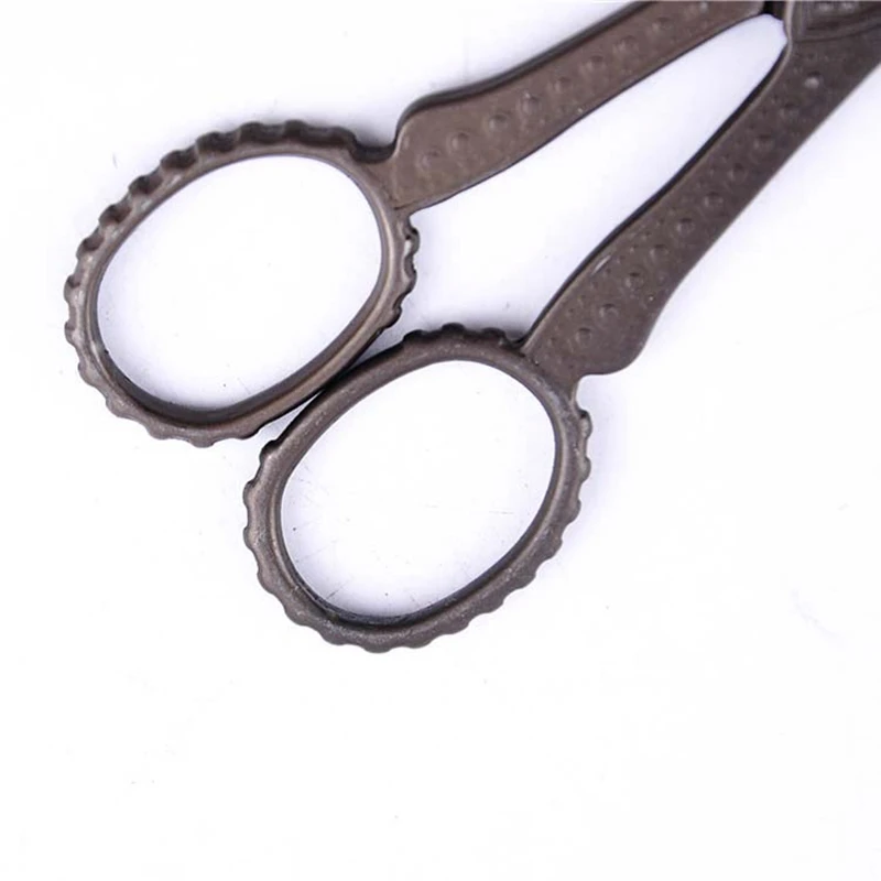 Antique Steel Zakka Sewing Scissors Tesoura De Costura Sewing Supplies Short Cutter Tailor's Scissor 11cm CP0372