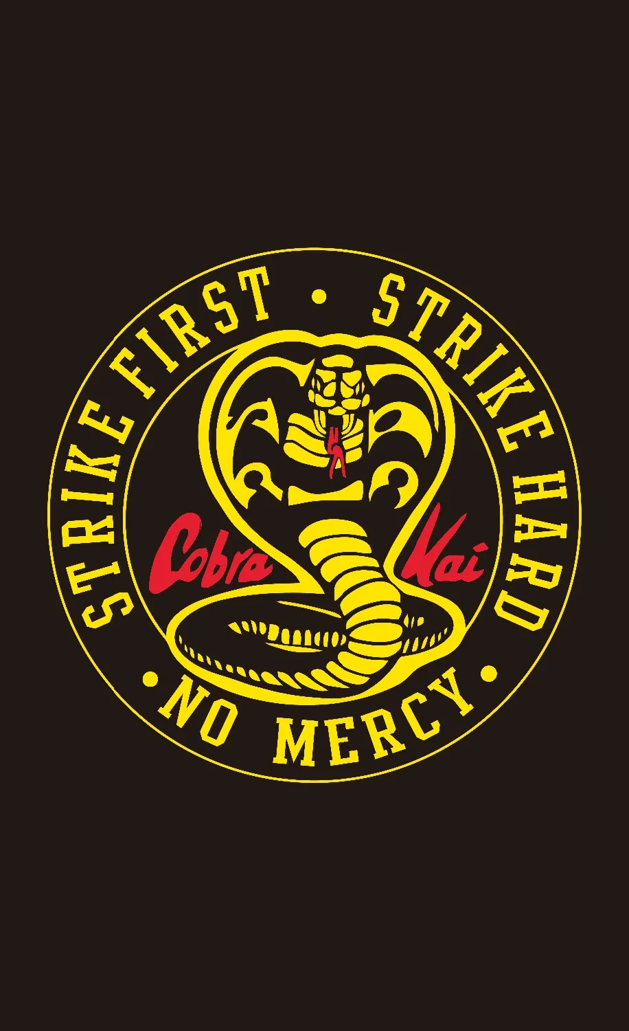 3ft x 5ft 3 x5ft Cobra Kai Strike First Karate Kid flag print Polyester banner flag Size 150*90cm