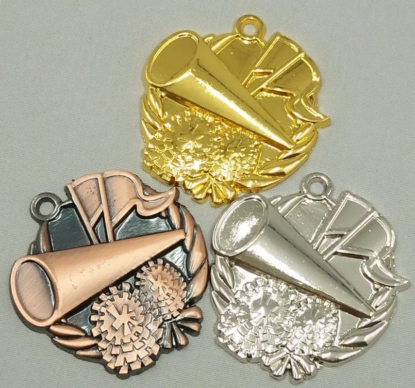 Szkoła cheerleaderek Medal sportowy Złoto Srebro Brąz Ruch Komunikacja Zdolność / pewność siebie Rozwój Unisex Metal 2021