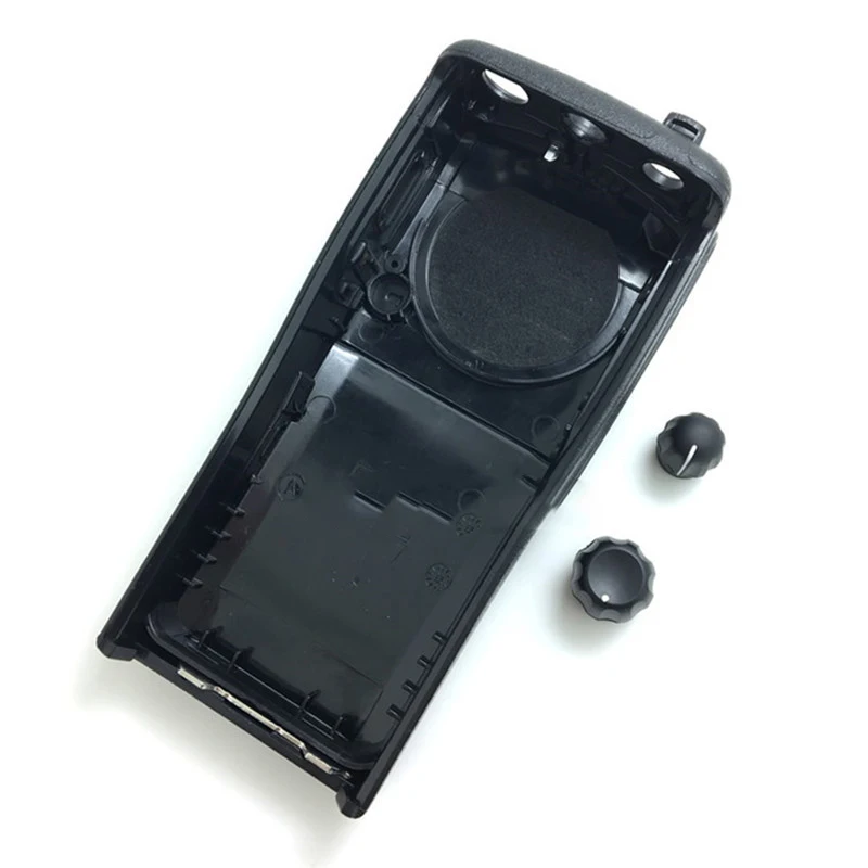 5pcs/lot Black Color housing shell front case with volume and channel knobs for motorola DEP450 walkie talkie