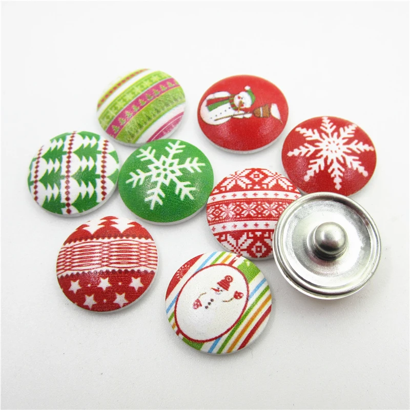10pcs/lot Mix Printing Flowers Snap Buttons 18mm snap buttons Ginger Snap Bracelet&Bangles DIY Snap Jewelry Charms