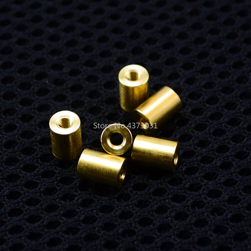 10 pieces brass Connecting pipe rivet Cheese M3 M3.5 Thread Diy Knife material Making knife Handle screw Cylindrical Nuts