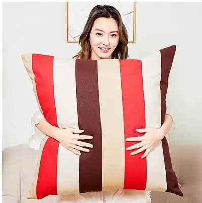 Largesize Colorful Vertical strip pillowcase 65x65cm cushion cover Oversized