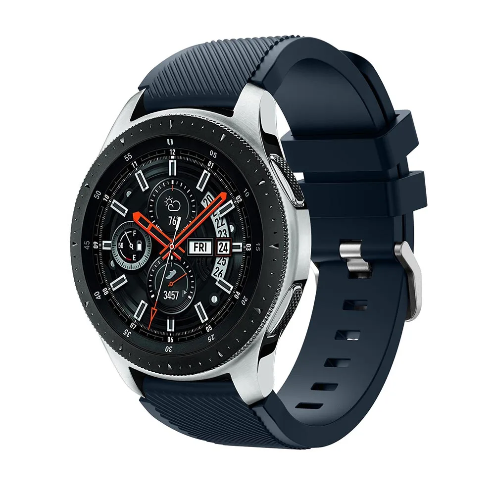 22 mm Silikonarmband für Samsung Galaxy Watch 3 45 mm 46 mm Gear S3 Frontier S3 klassisches weiches, bequemes Armband für Amazfirt GTR – Detail 4