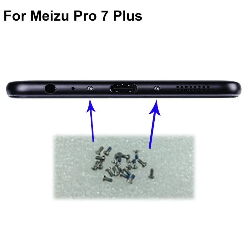 

Винты для док-станции Mei zu Pro7 plus Pro 7 plus, винты для корпуса, гвоздей, для мобильных телефонов ForMeizu Pro7 plus Pro 7, 2 шт.