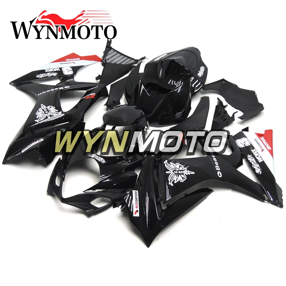 

Complete Fairings Kit For GSXR1000 2007-2008 07 08 K7 ABS Plastics Bodywork Cowlings Black Fairings Kit Frames Covers Panels New