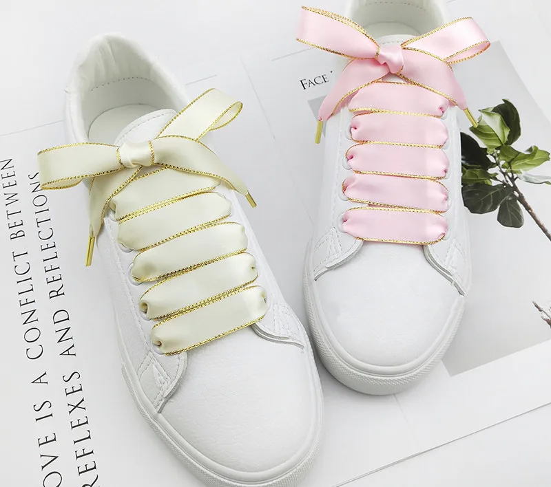 Boutique Shoelaces 7 Color 1.6 cm Width Double-sided Phnom Penh Shoelaces Beautiful Lace Leisure sports Shoes Shoelaces
