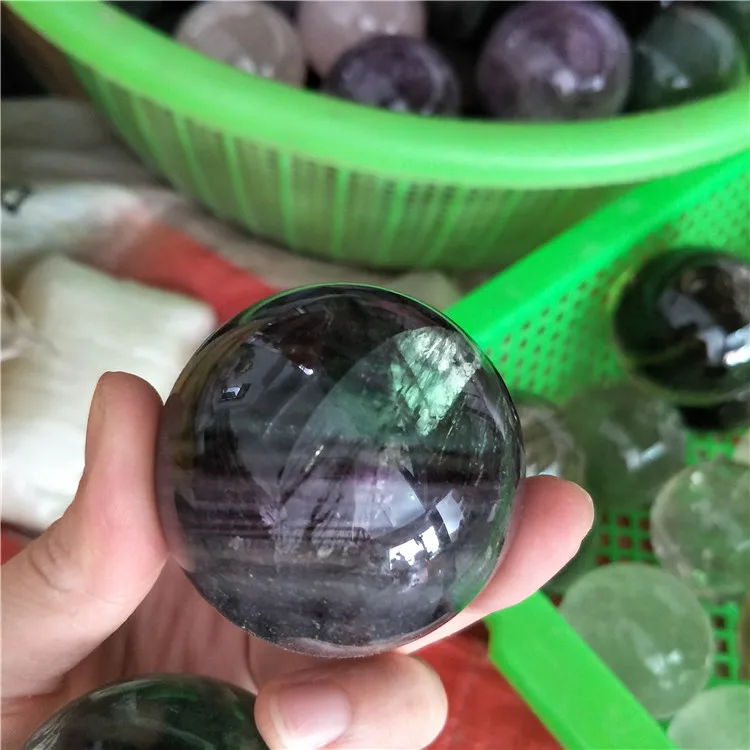 1 piece fluorite sphere colorful fluorite sphere balls