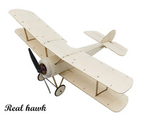 RC Plane Laser Cut Balsa Wood DIY Airplane biplane Sopwith Pup  Frame without Cover Wingspan 378mm Balsa Wood Model Building Kit
