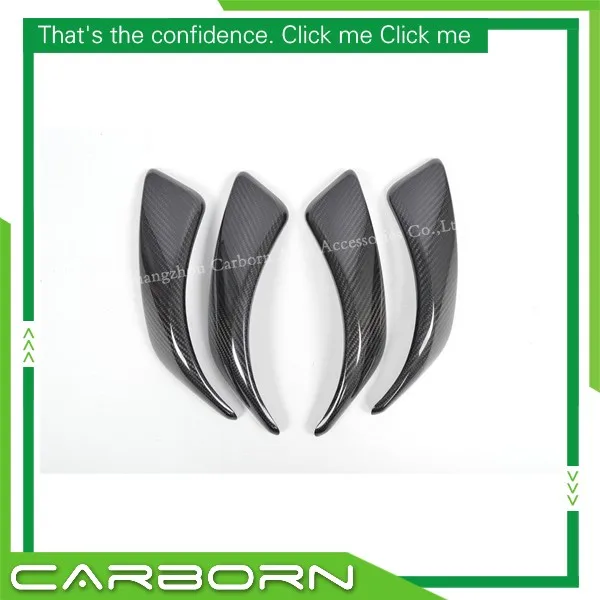 

For BMW 1 Series F20 F21 116i 118i 120i M135i Gloss Black Dry Real Carbon Fiber Interior Door Handle Covers RHD&LHD 2012-2016